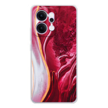 Чехол для Рено 14 Про - с принтом (Дизайнерские) (AlphaPrint) (Мрамор красный)