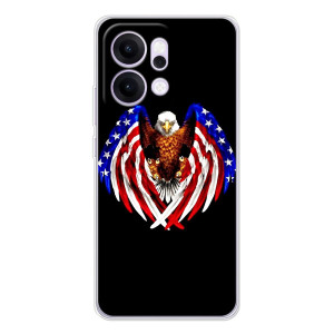 Чохол Прапор USA для OPPO Reno14 Pro – Крила США