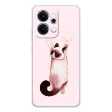 Чехол на Рено 14 Про с Котами (VPrint) (Котик падает)