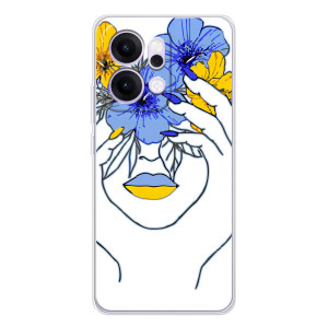 Чехол на OPPO Reno14 Pro Украинский дизайн (Украинка на всю голову)