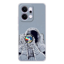 Чехол NASA для OPPO Reno14 Pro (AlphaPrint) (Космонавт фото)