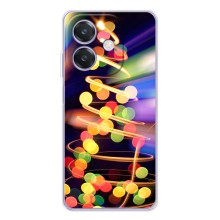 Чехол Новогодняя Елка на OPPO Reno14 Pro (Гирлянды)