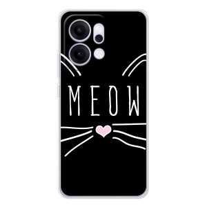 Бампер с изображением Котиков для Рено14 Про (КОТИК MEOW)