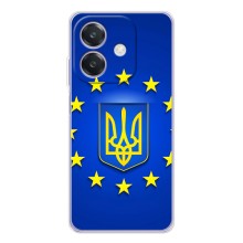 Чехол с Украинской символикой на Рено14 Про – Украина это Европа