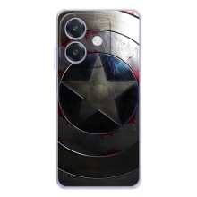Чехол с Щитом Капитана Америки на OPPO Reno14 Pro (Ретро Щит Капитана)