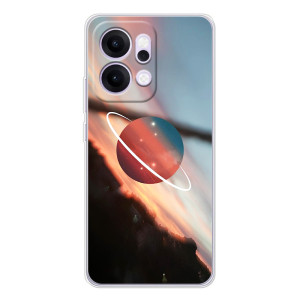 Чехол (ТПУ) с планетами на OPPO Reno14 Pro – Сатурн