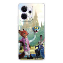 Чехол Зоотрополіс на OPPO Reno14 Pro – Ник Джуди и змея