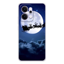 Новогодние Чехлы для Рено 14 Про (VPrint) – Санта - луна