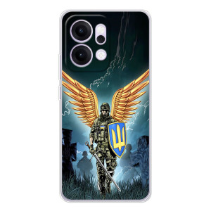 Патриотический Чехол для OPPO Reno14 Pro (ЗСУ з крильями)