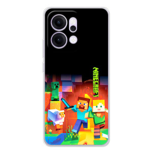Чохли для OPPO Reno14 Pro (Персонажі МайнКрафт) (Герой Майнкрафт)