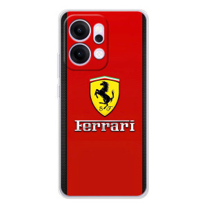 Силіконовий бампер з картинкою машини на OPPO Reno14 Pro (Ferrari Logo)