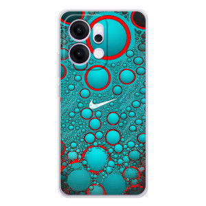 Силіконовый Чохол на OPPO Reno14 Pro з картинкою НАЙК – Найк зелений