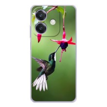 Силиконовый чехол с птичкой на OPPO Reno14 Pro (Калибри)