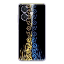 Силіконовый Чохол на OPPO Reno14 Pro (Патріотична вишиванка)