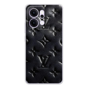 Текстурний Чохол Louis Vuitton для Рено14 Про (Чорний ЛВ)