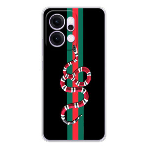 Чохли бренд ГУЧЧІ для OPPO Reno14 – Змій Гуччі
