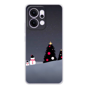 Чехлы на Новый Год OPPO Reno14 – Снеговички