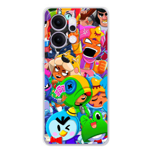 Чехол для OPPO Reno14 Бравл Старс (VPrint)