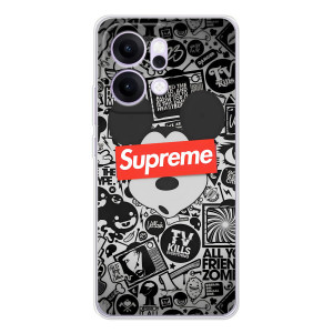Чехол с Брендами одежды на Рено14 – Supreme Маус