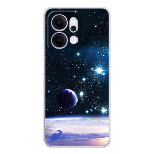 Чехол (ТПУ) с планетами на OPPO Reno14 – Космический вид