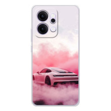 Чехол с авто Порше для OPPO Reno14 – Розовый Порше