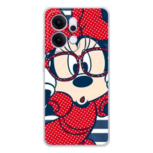 Эксклюзивный чехол для OPPO Reno14 (AlphaPrint - Мультяшные) (Маус в очках)