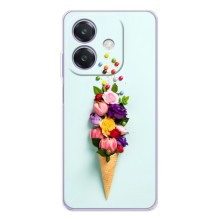 Чохли з тематикою "КВІТИ" на OPPO Reno14 – Квітка-морозиво