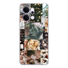 Рождественские, Праздничные Чехлы для Рено 14 (Рождественский коллаж)