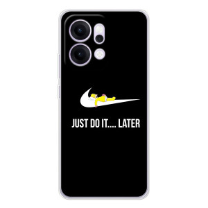 Силиконовый Чехол на OPPO Reno14 с картинкой Nike (Later)