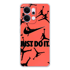 Силиконовый Чехол Nike Air Jordan на Рено14 – Just Do It