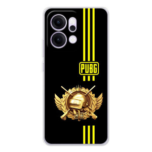 Чохол (TPU) з картинкою "Лого Пабг" на Рено14 (Логотип PUPG)