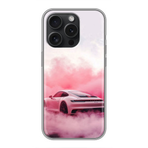Чехол с авто Порше для OPPO Reno15 Pro – Розовый Порше