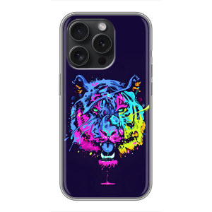 Силиконовый бампер с картинкой животных для OPPO Reno15 Pro (Тигр-Арт)