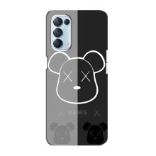 Чохли для Oppo Reno5 4G - Bearbrick Louis Vuitton (PREMIUMPrint) – БеарБрік очі