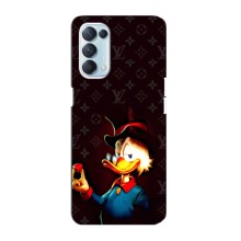 Чехли для Oppo Reno5 4G - Скрудж МакДак Louis Vuitton (PREMIUMPrint) – Скрудж з ботліантом