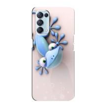 Чохли з зображенням різних тварин на Oppo Reno5 4G (Геккон)