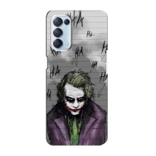 Чехлы с картинкой Джокера на Oppo Reno5 4G – Joker клоун