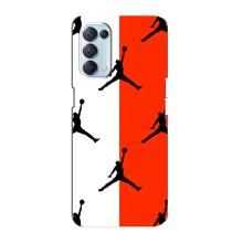 Чохли для Oppo Reno5 4G - з картинкою JORDAN (AlphaPrint) – Лого Джордан