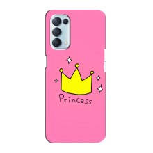 Чохол з картинкою (Стильні) Оппо Рено 5 4G - (AlphaPrint) – Princess