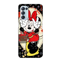 Чохол Disney Mouse Oppo Reno5 4G (PREMIUMPrint) – Мінні peace