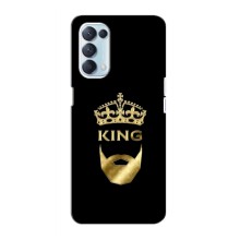 Чехол (Корона на чёрном фоне) для Оппо Рено 5 4G – KING