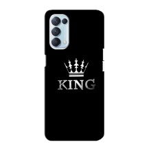 Чохол (Корона на чорному фоні) для Оппо Рено 5 4G (KING)