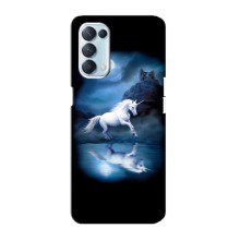 Чохол для Оппо Рено 5 4G - (Єдинорожки - Новинки) (AlphaPrint) (Єдиноріг)