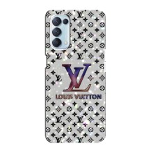 Чохол Стиль Louis Vuitton на Oppo Reno5 4G (Яскравий LV)