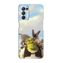 Чехол с мультфильмом Шрек на Oppo Reno5 4G