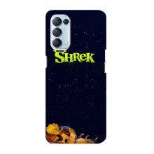 Чехол с мультфильмом Шрек на Oppo Reno5 4G – Шрек лого