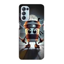 Чохол з мемом Тралалело тралала на Oppo Reno5 4G – Капучіно асасіно