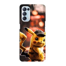 Чехол с Пикачу на Oppo Reno5 4G (Милый Пикачу)
