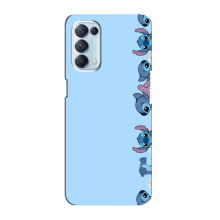 Чохол з принтом Стіч на Oppo Reno5 4G (Стіч фон)