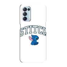Чохол з принтом Стіч на Oppo Reno5 4G (Стіч лого)